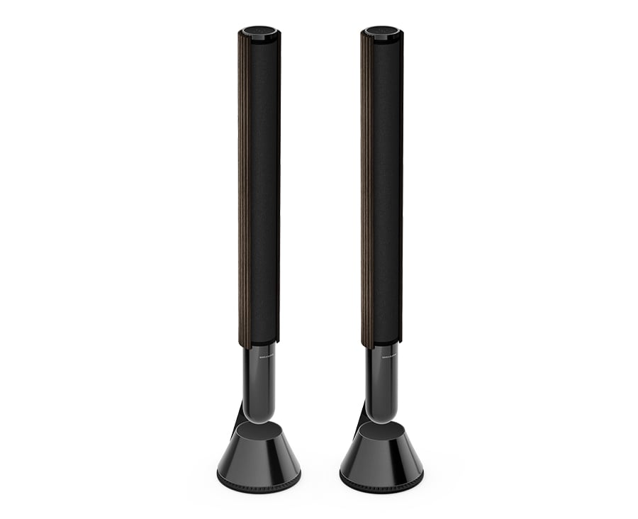 Beolab 28 - Black Anthracite / Dark Oak - Gulvstand