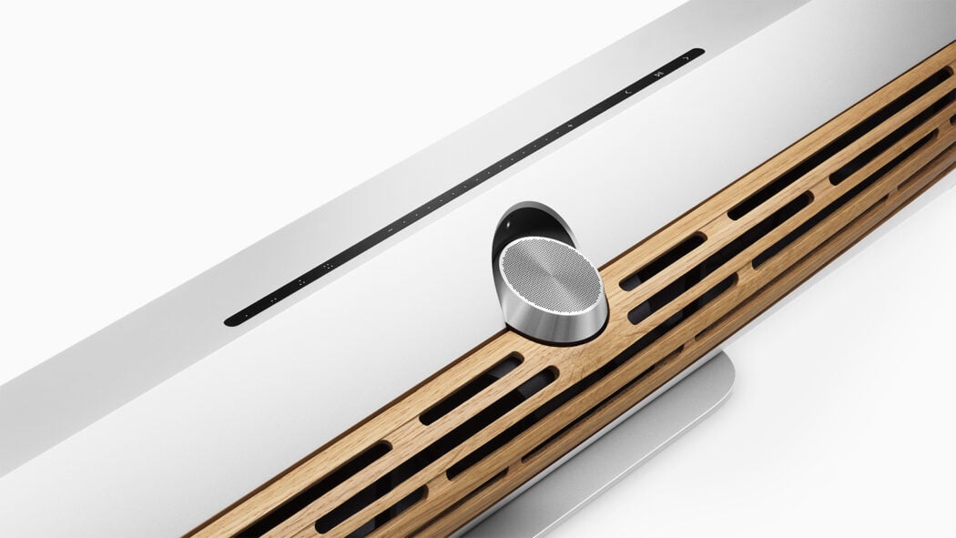 Beosound Premiere Bang Olufsen soundbar Skulpturel skoenhed i aluminium traefront 1600x900 1 - B&O